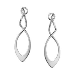 undulate silver earings