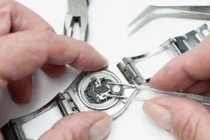 Luxury watch being repaired at Portsmouth Jewelers watch repair Portsmouth