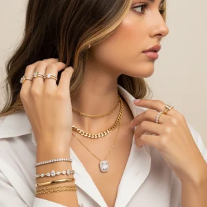 Learn how to style layering necklaces with balance and texture. Get expert tips and contact Portsmouth Jewelers for custom styling today.
