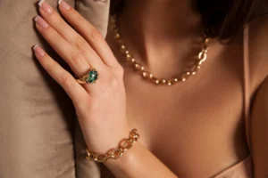 Gold necklace gift celebrating graduation milestone