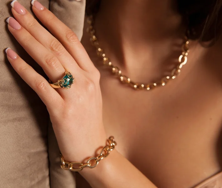 Necklaces and bracelets showing autumn jewelry Portsmouth NH