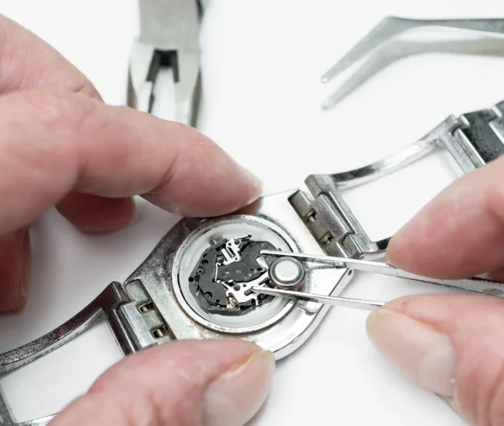Luxury watch being repaired at Portsmouth Jewelers watch repair Portsmouth
