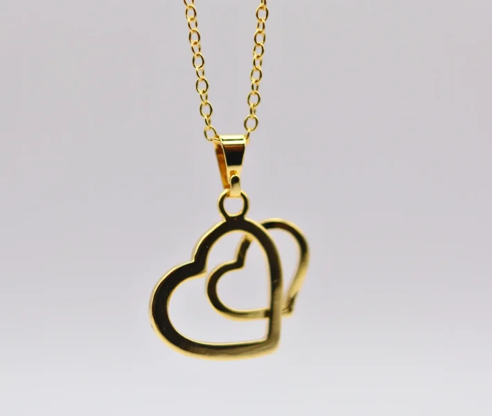 heart shaped necklace representing love and connection